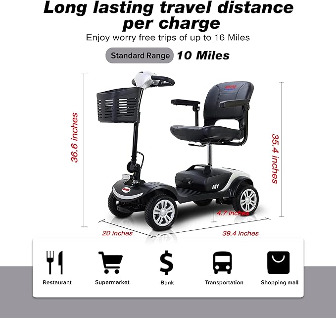4 Wheel Mobility Scooter For Seniors