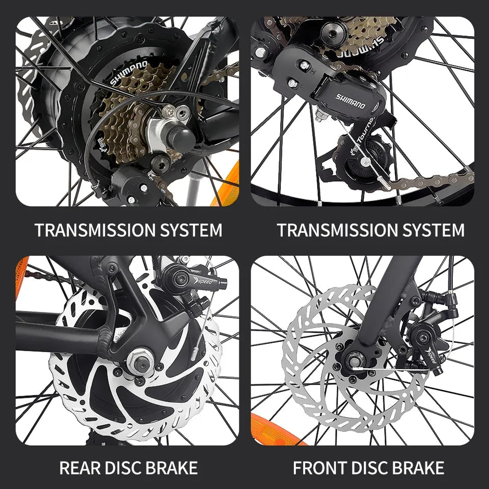 RIDSTAR H20 FOLDABLE ELECTRIC BIKE - ScootiBoo