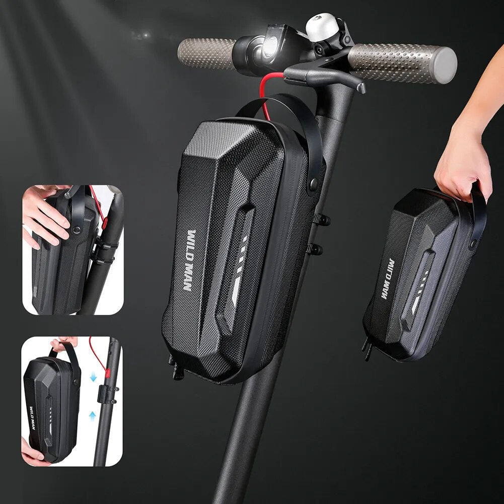 Electric scooter handlebar bag - scootiverse